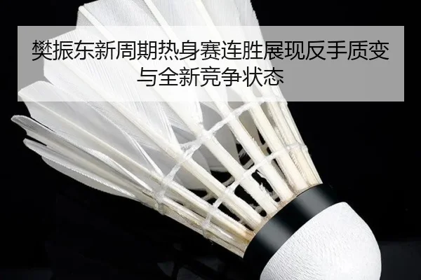 樊振东新周期热身赛连胜展现反手质变与全新竞争状态